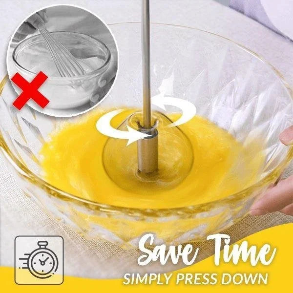 🔥BIG SALE - 45% OFF🔥Stainless Steel Semi-Automatic Whisk - BUY 2 GET 2 FREE