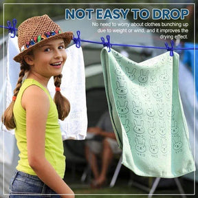 👍2024 New Year Hot Sale🎁 - Portable Clothesline for Camping/Backyard/RV